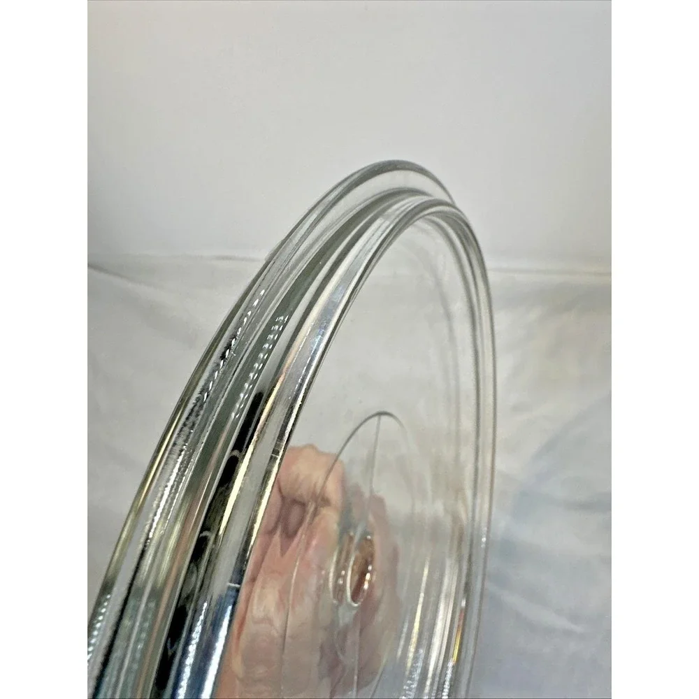 Vintage Pyrex Clear Glass Round Casserole Lid 8 7/8